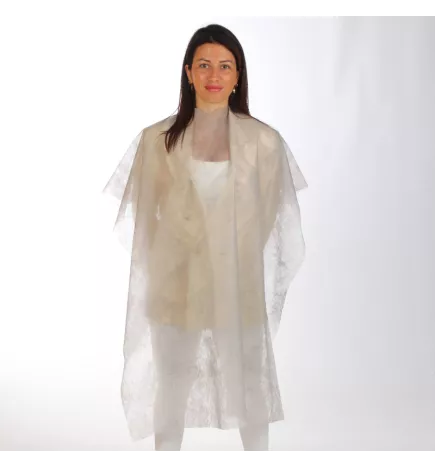 KIMONO - MANTELLE MONOUSO PARRUCCHIERE - GRIGIA (100pz)