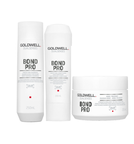 GOLDWELL - DUALSENSES BOND PRO KIT FORTIFYING SHAMPOO - CONDITIONER - MASK